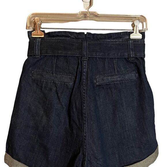 NWT! Dark wash super high rise shortie. - Picture 8 of 9